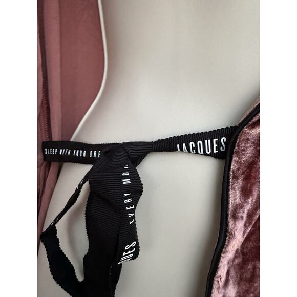 Sleeping With Jacques Net Sustain Bon Vivant Belted Velvet Robe Copper sz US 6 - Picture 11 of 16